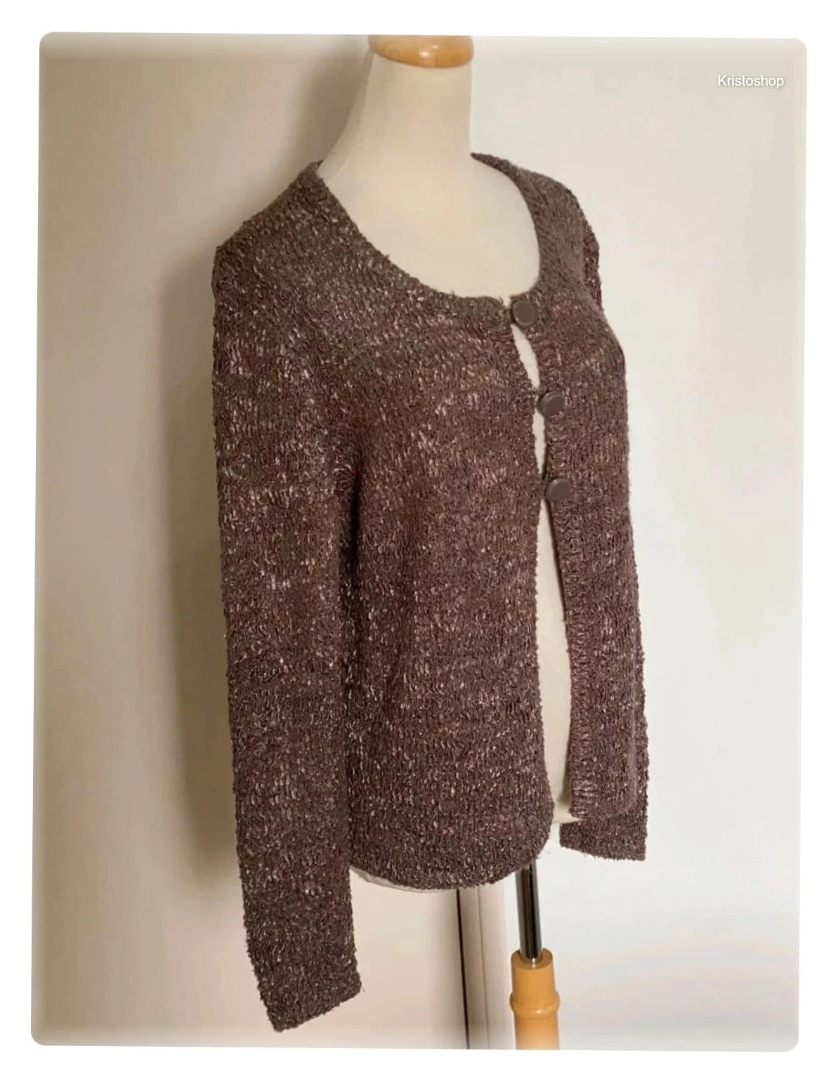 Jacqueline Riu vest marron lange mouwen Maat M – photo 4